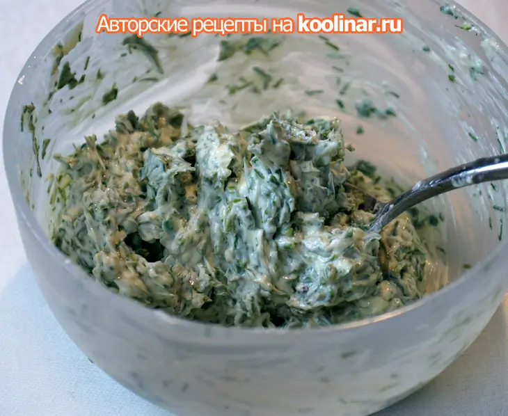 Блинный торт с лососем и сливочным сыром: шаг 2