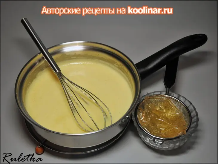 Заварные кольца с экстравагантным кремом "кладовая солнца".: шаг 8