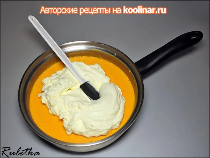 Заварные кольца с экстравагантным кремом "кладовая солнца".: шаг 9