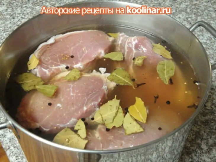 Копчёная свиная вырезка,или пятачок добегался: шаг 5