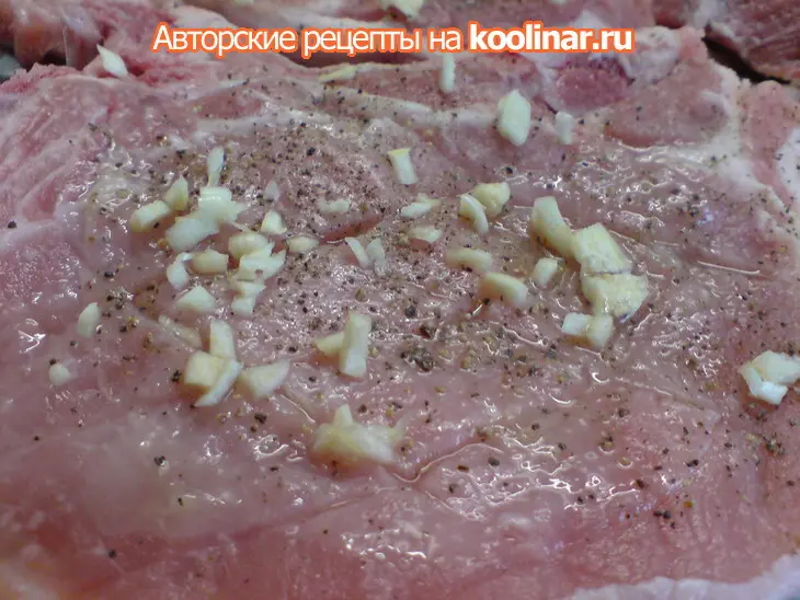 Свинина в кисло-сладком соусе с чесночной картофельной лепёшкой: шаг 1