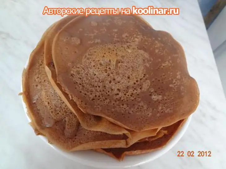 Блинчики с банановой начинкой: шаг 2