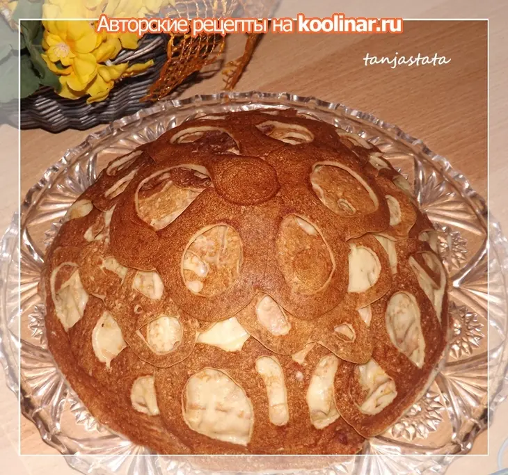 Блинный пирог с мясной начинкой  "ишь ты, масленица!": шаг 3