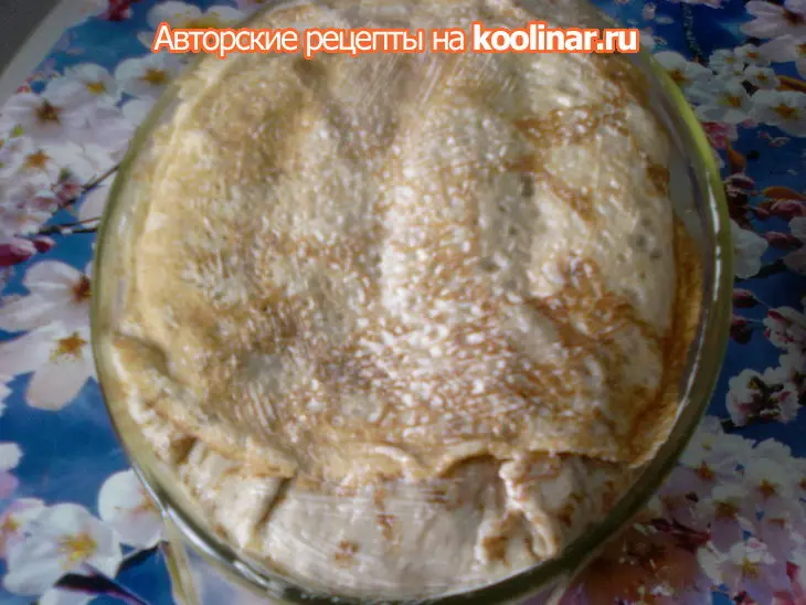 Блинный пирог  "3 желания": шаг 8
