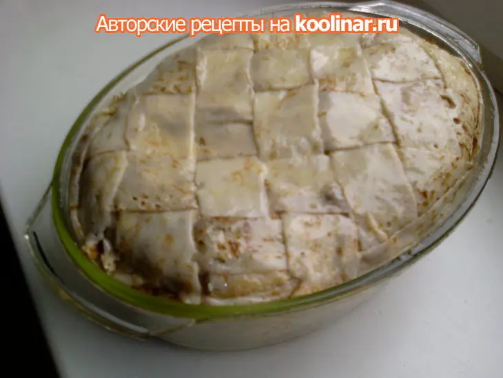 Блинный пирог  "3 желания": шаг 9