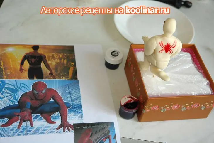 Торт ""человек-паук - 2. последняя битва с доктором октавиусом" ": шаг 1