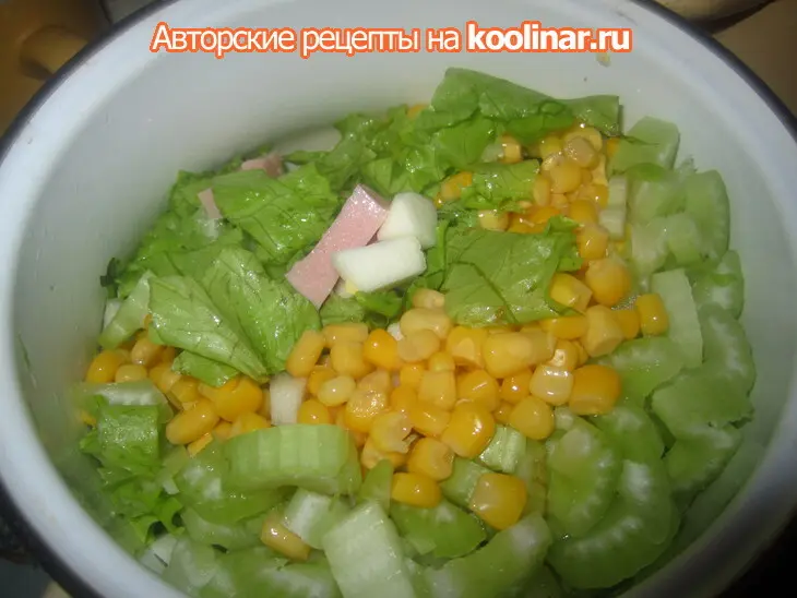 Салат "свежесть": шаг 1