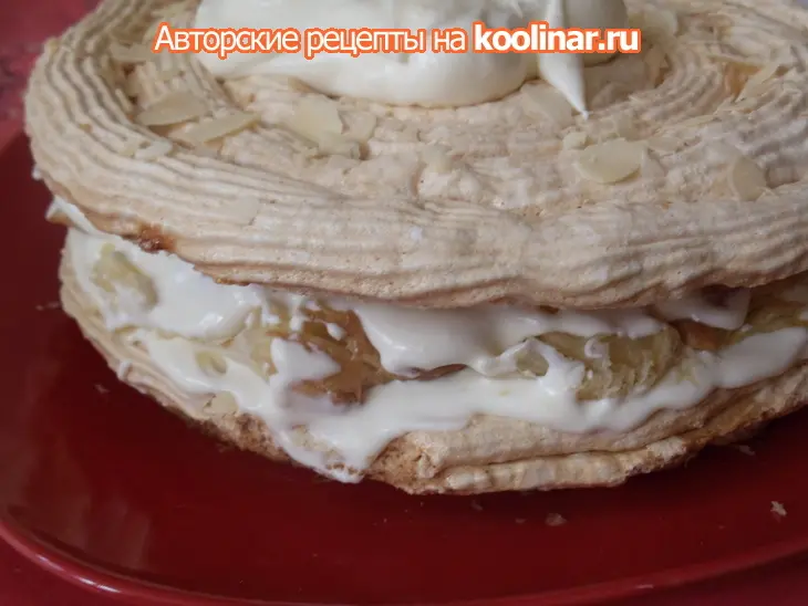 Безейный торт  с яичным ликёром или как пристроить белки №2 )): шаг 6
