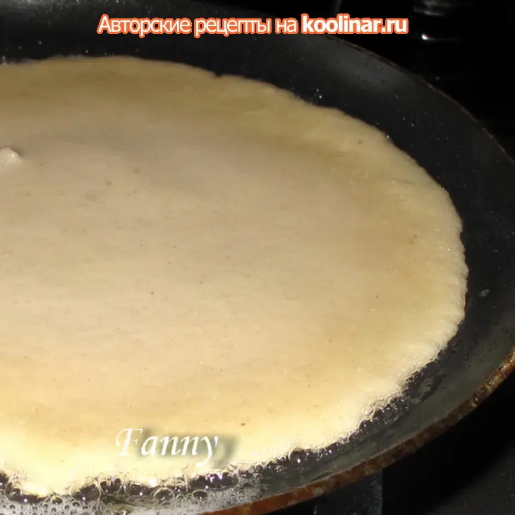 Гречневые блинчики с лососёвыми розочками: шаг 3