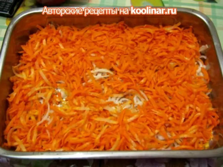 Хек с черносливим и овощами: шаг 2