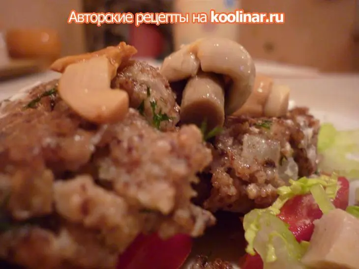 Гречневые котлеты с солёными грибами.(дуэль): шаг 9