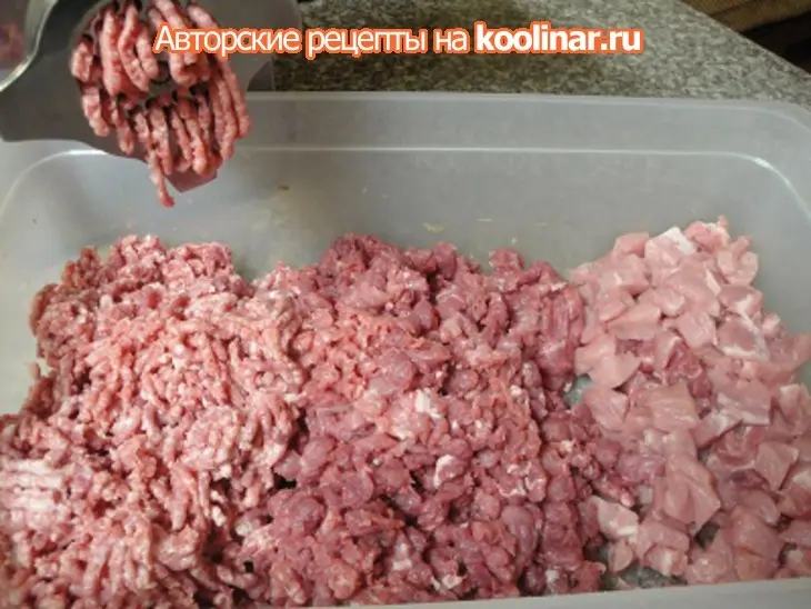 Колбаса ветчино-рубленная: шаг 2