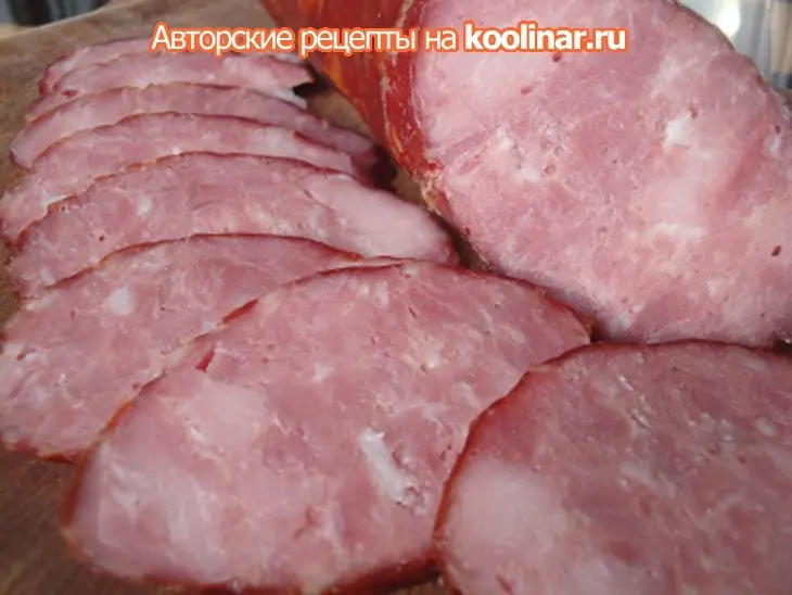 Колбаса ветчино-рубленная: шаг 8