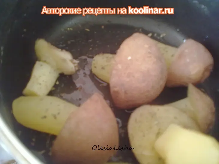 Картофельные грибы,ароматно-плетеная рыбка...+сырные шарики с сюрпризом))): шаг 11