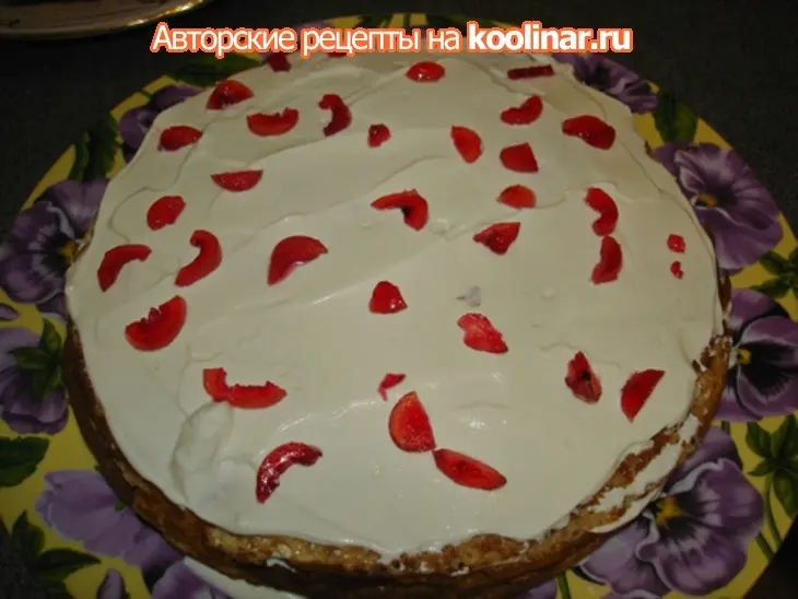 Блинный торт "касаточка": шаг 14