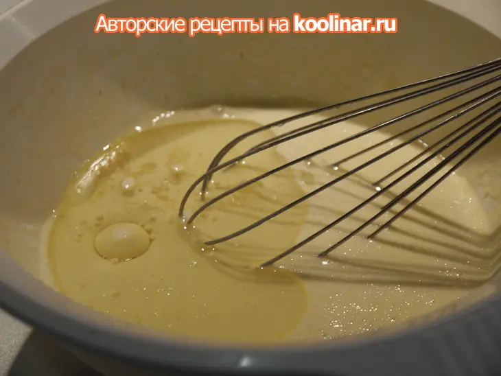 Тминные блинчики на пиве с печенкой: шаг 4