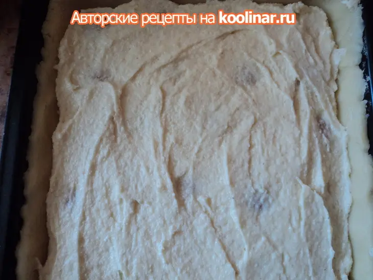 Абрикосовый  пирог с манкой.: шаг 5