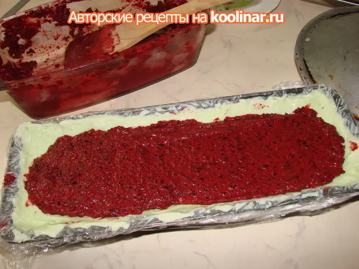 Фисташково-жимолостное мороженное в виде полена: шаг 17