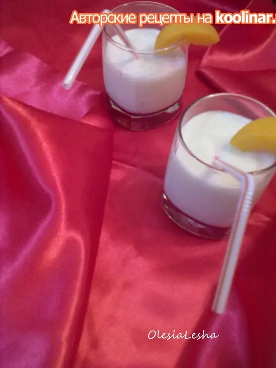 Коктейль из персиков мельбы "pfirsich melba drink"+тонизирующий морс для детей))): шаг 11