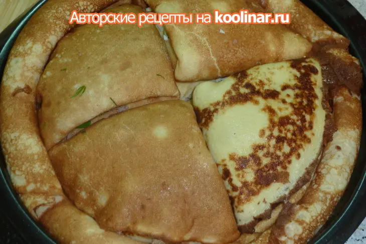 Блинный каравай "то, что любо выбирай": шаг 11