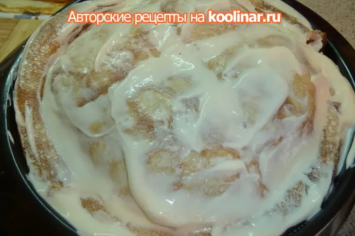Блинный каравай "то, что любо выбирай": шаг 13