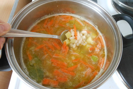 Сливочный суп из белой фасоли: шаг 6