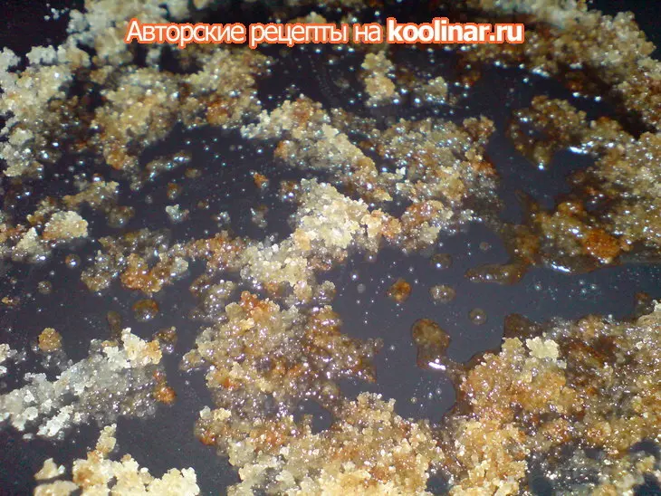 Кольцо-безе с карамелизированными и фламбированными апельсинами: шаг 7