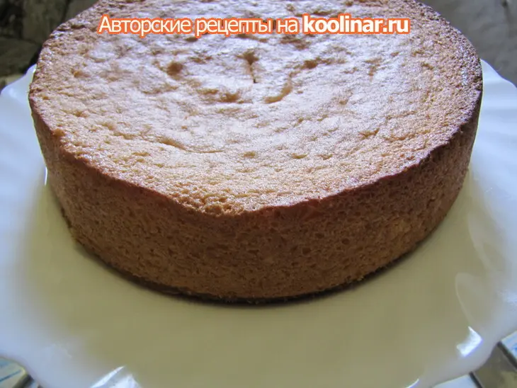 Торт бисквитный с безе: шаг 1