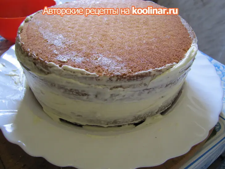 Торт бисквитный с безе: шаг 4