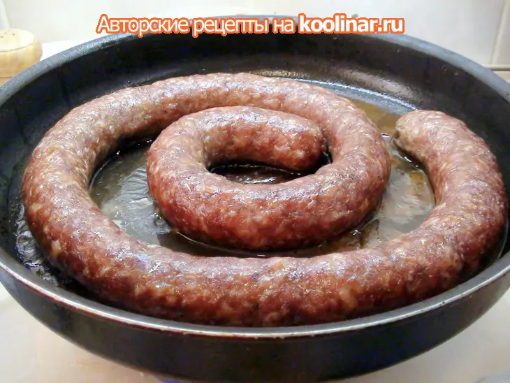 Домашняя жареная колбаса в честь ирочки nira 60.: шаг 5