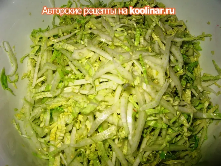 Салат «зёрна любви»: шаг 4