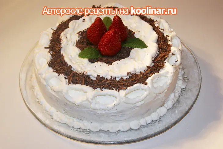 Торт "белый трюфель"tartufo bianco: шаг 16