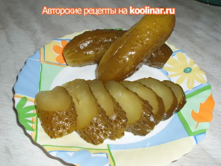 Кисло-сладкие огурчики: шаг 2