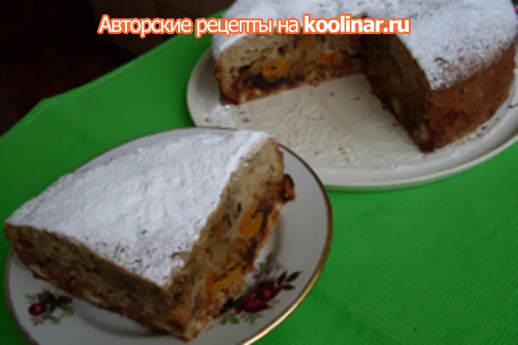 Абрикосово- бисквитный пирог: шаг 8