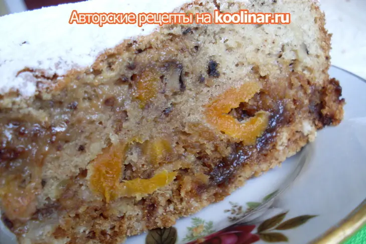 Абрикосово- бисквитный пирог: шаг 9