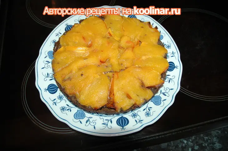 Запеканка творожно-шоколадная с хурмой: шаг 5