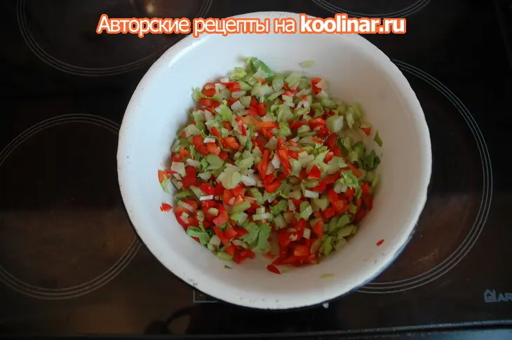 Салат улыбка: шаг 1