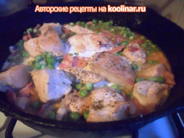 Пенне с курицей в сливочном соусе: шаг 4