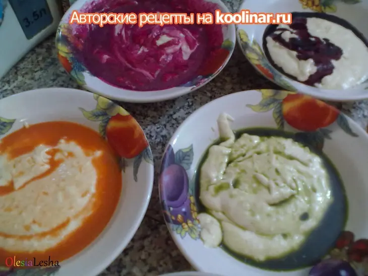 Мини-торт  "радужный"...с натуральными красителями))): шаг 9