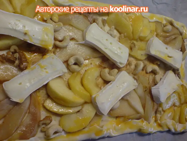 Открытый фруктовый пирог с сыром/tortine di frutta: шаг 7