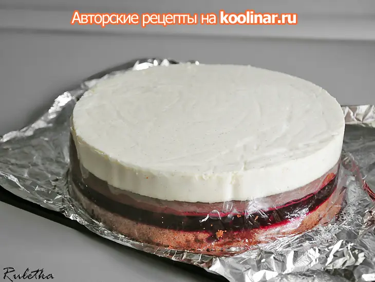 Торт с суфле и ягодной прослойкой "шоколадное кружево": шаг 20