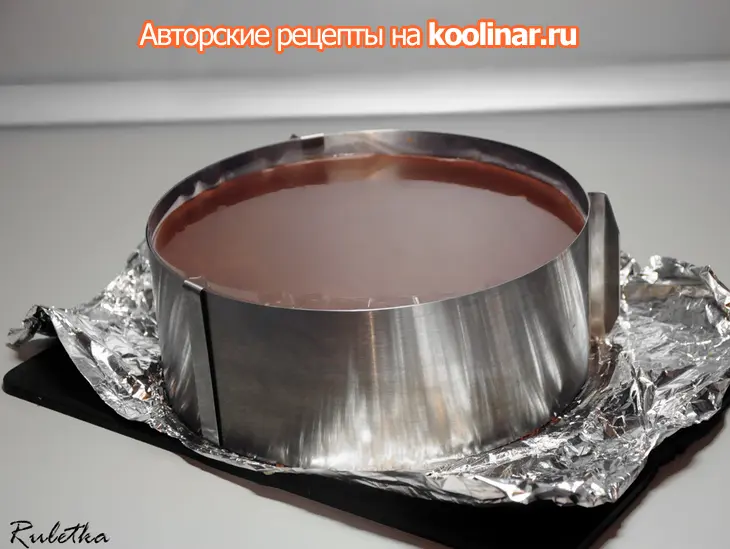 Торт с суфле и ягодной прослойкой "шоколадное кружево": шаг 22