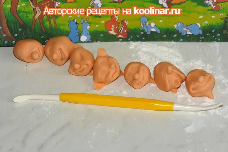 Торт "белоснежка и семь гномов": шаг 7