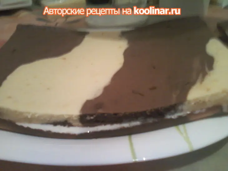 Торт - сметанник "зебра": шаг 8