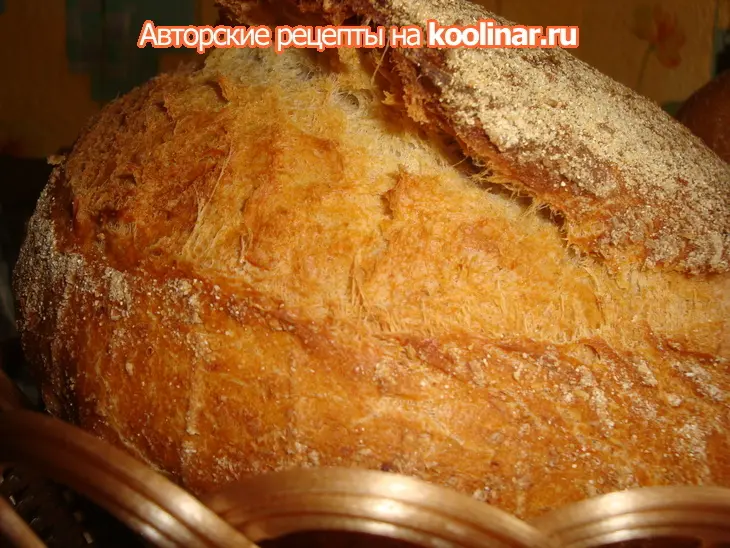 Хлеб пшеничный на спелом тесте (самозаквасочный): шаг 4