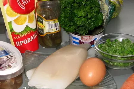 Феррара - фаршированные кальмары с соусом из тунца: шаг 1