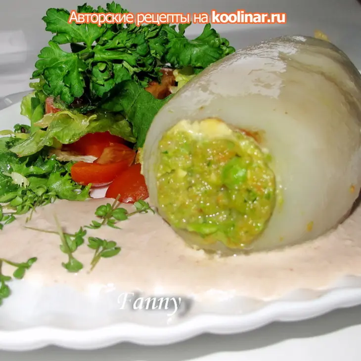 Феррара - фаршированные кальмары с соусом из тунца: шаг 8