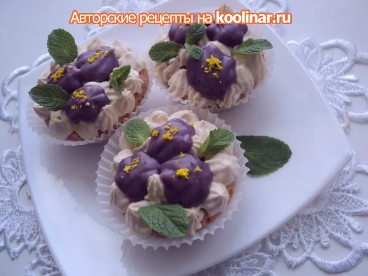 Пирожное «фиалки»: шаг 8