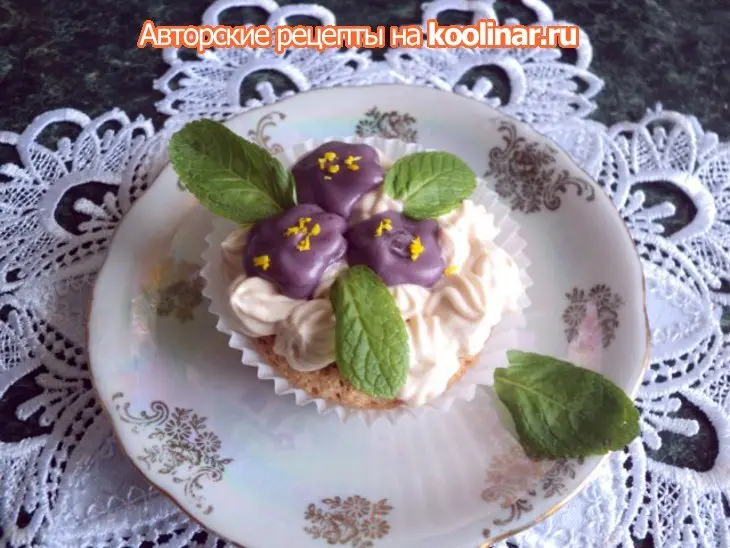 Пирожное «фиалки»: шаг 9