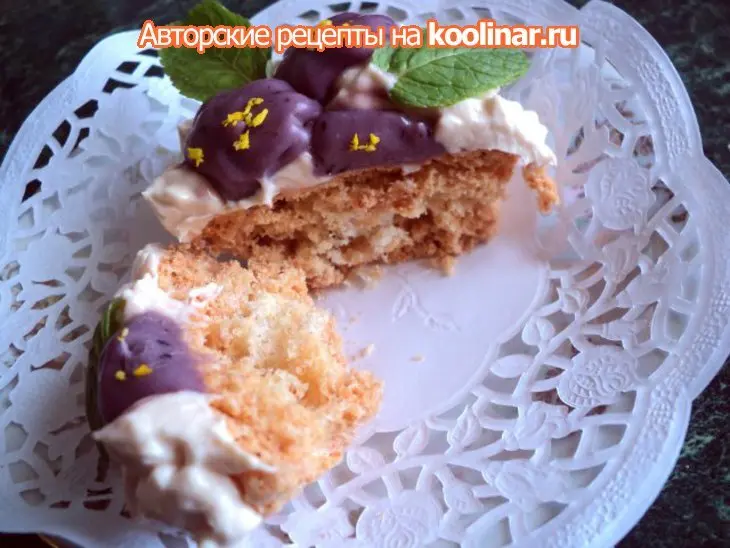 Пирожное «фиалки»: шаг 10